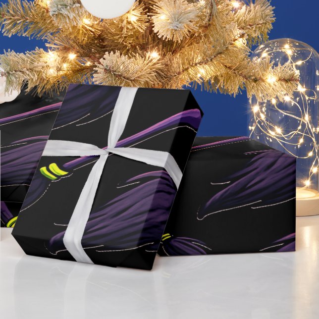 Spooky Witch Wrapping Paper Creepy Cute (Holidays)