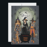 Spooky Witches Halloween Party  Invitation<br><div class="desc">Spooky Witches Halloween Party Party 30Th Birthday. Your Halloween birthday Party only happens once a year, so let’s celebrate in style. this funny Halloween design is an excellent choice for you, Calling All Witches is a beautifully crafted whimsical Halloween Birthday Invitation in landscape form featuring 3 witches making a brew...</div>