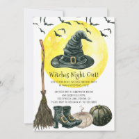 Spooky Witches Night Out Halloween Invitation