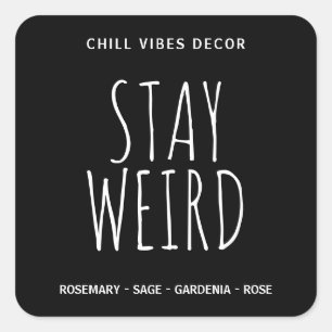 Spooky Witchy Black Soy Candle Labels