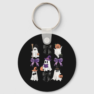 Spooky Witchy Boo Ghost Coqueet Pumkin Black Cat Key Ring
