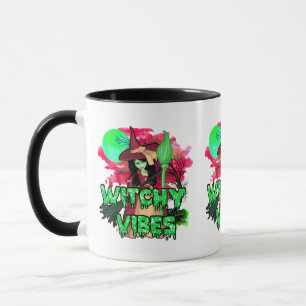 Spooky Witchy Vibes Halloween Witch Coffee Mug