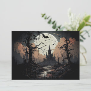 Spooky Woods Halloween Party Invitation