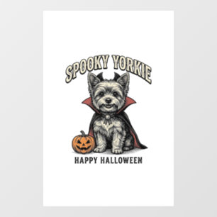 Spooky Yorkie Halloween Dog Vintage Shirt Design_1