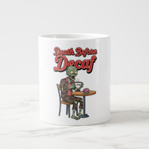 Spooky Zombie Coffee Lover Halloween Large Coffee Mug