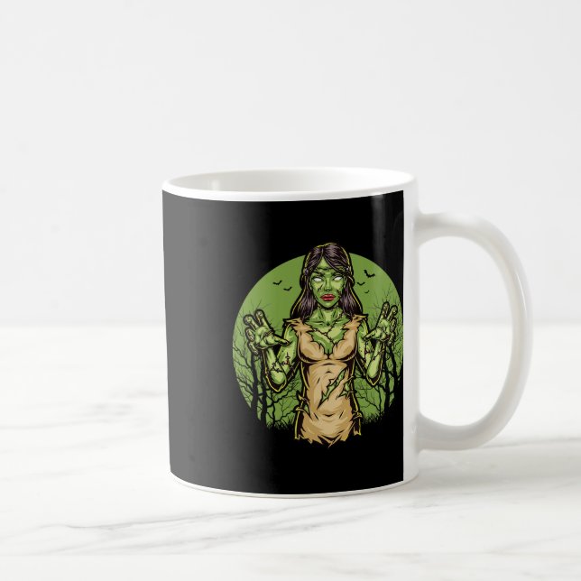 Spooky Zombie Fun Halloween Scary Zombie Halloween Coffee Mug (Right)