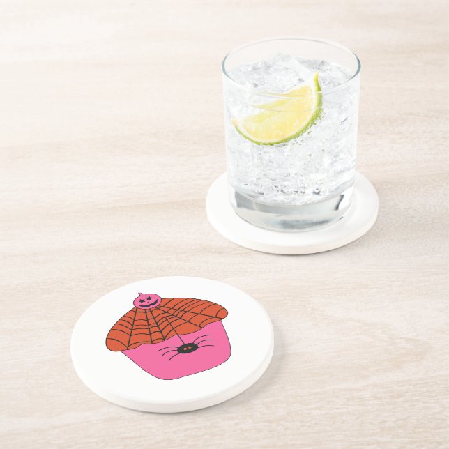 Spookylicious Halloween Cupcake Coaster (Side)