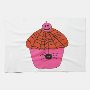 Spookylicious Halloween Cupcake Tea Towel