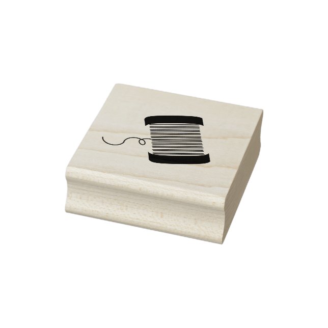 Spool of Thread Rubber Stamp (Stamp)