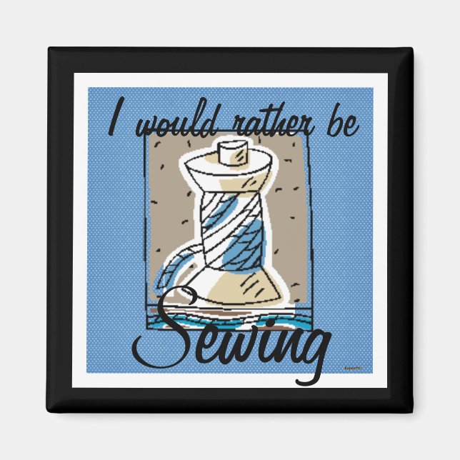 Spool of Thread Sewing Magnet (Front)