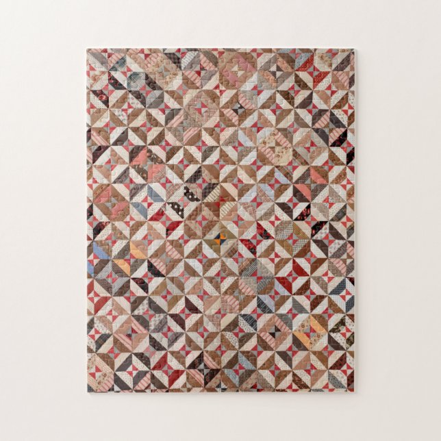 Spool quilt jigsaw puzzle (Vertical)
