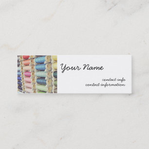 Spools of thread mini business card