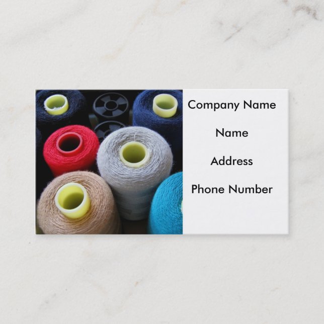 Spools of Yarn Business Card (Front)