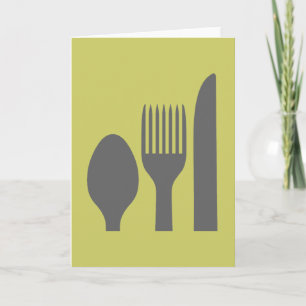 Spoon Knife Fork Graphic Card