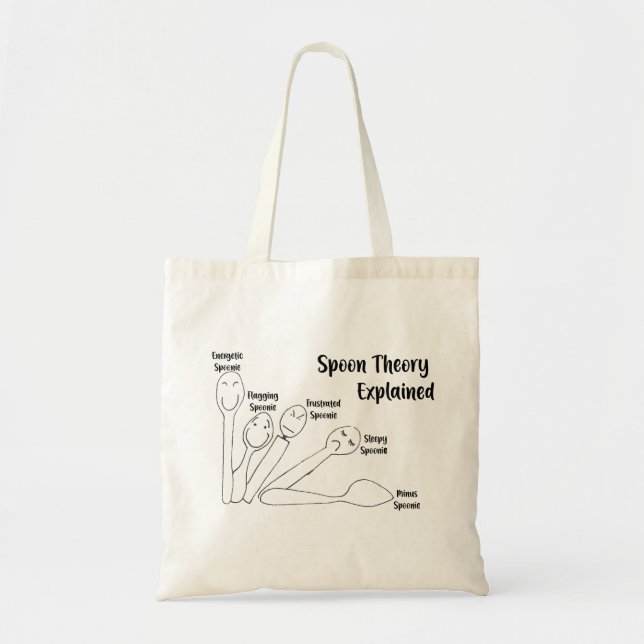 Spoon Theory Explained Tote Bag (Front)