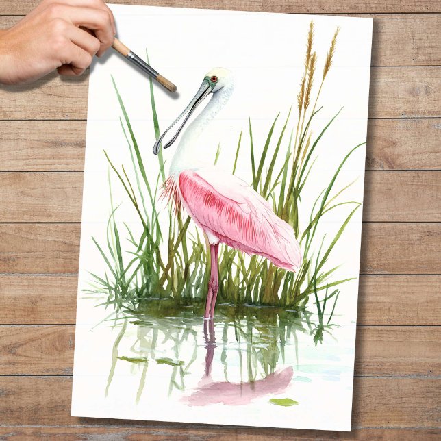 Spoonbill 3 Decoupage Paper (Creator Uploaded)