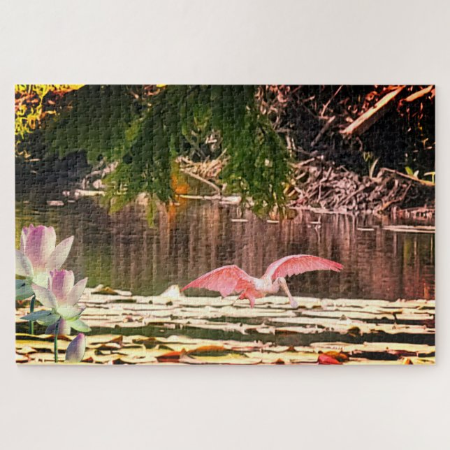 Spoonbill  jigsaw puzzle (Horizontal)