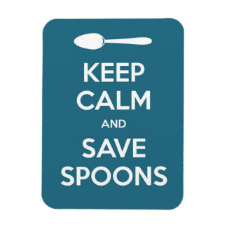 Spoonie-Keep Calm and Save Spoons magnet