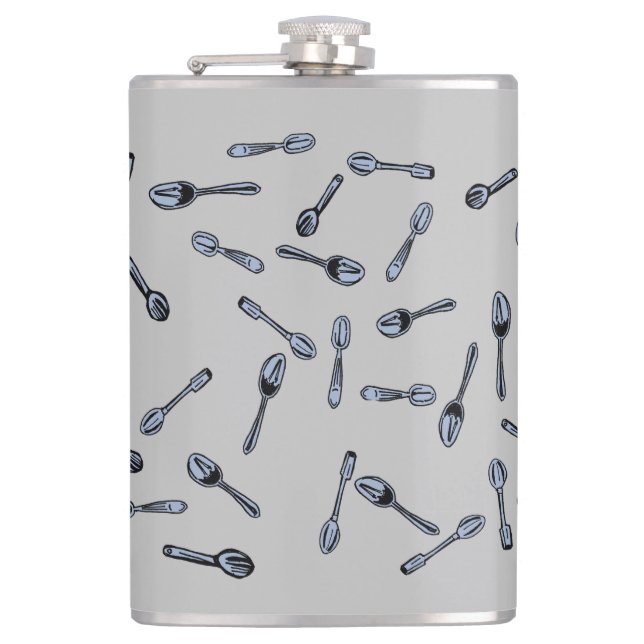 Spoonie spoon theory gift hidden condition hip flask (Front)