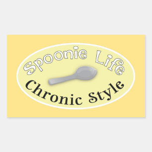 Spoonie Style - Soft Yellow Rectangular Sticker