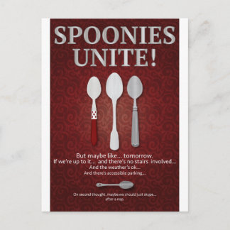 SPOONIES UNITE! (Red) Postcard
