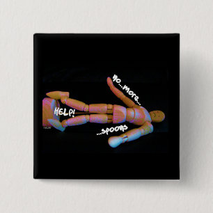 Spoonies warning button/ badge/ pin