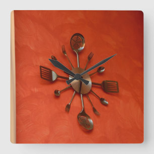 Spoons and forks clock