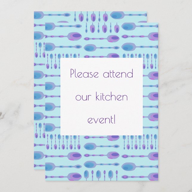 Spoons Kitchen Event Invitation (Front/Back)