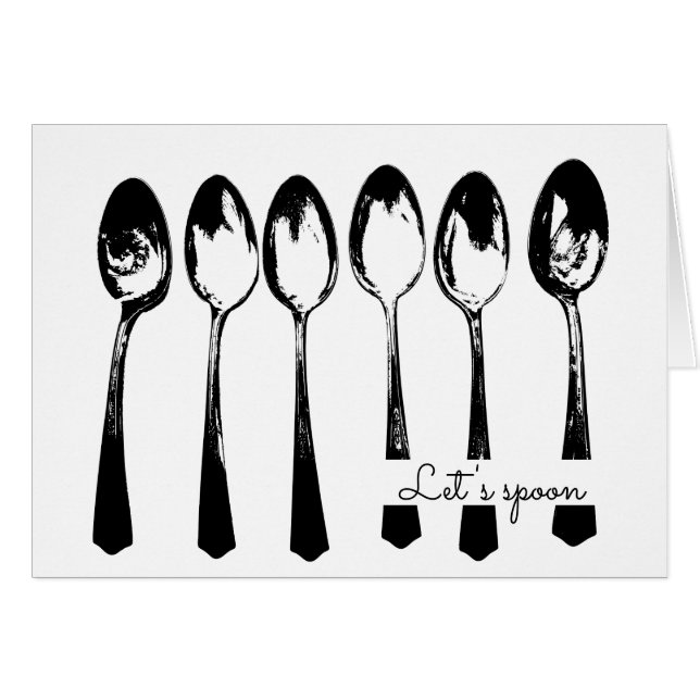 Spoons, Let's Spoon Cuddling Spooning Humour (Front Horizontal)