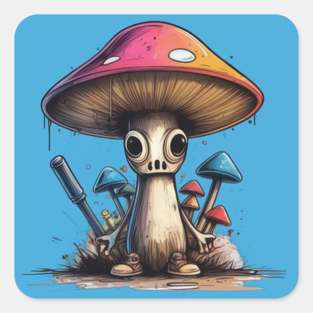 Sporadic Spore Square Sticker (Front)