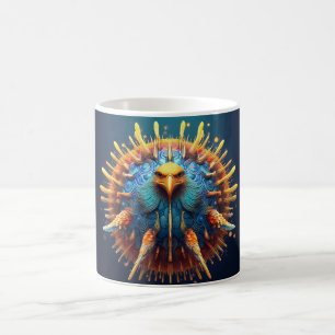 Spore Bird Wearing A Blue Feathered Outfit Coffee Mug