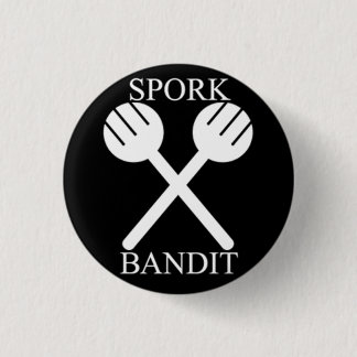 Spork Bandit in the Dark 3 Cm Round Badge