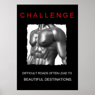 sport achievement motivational challenge poster