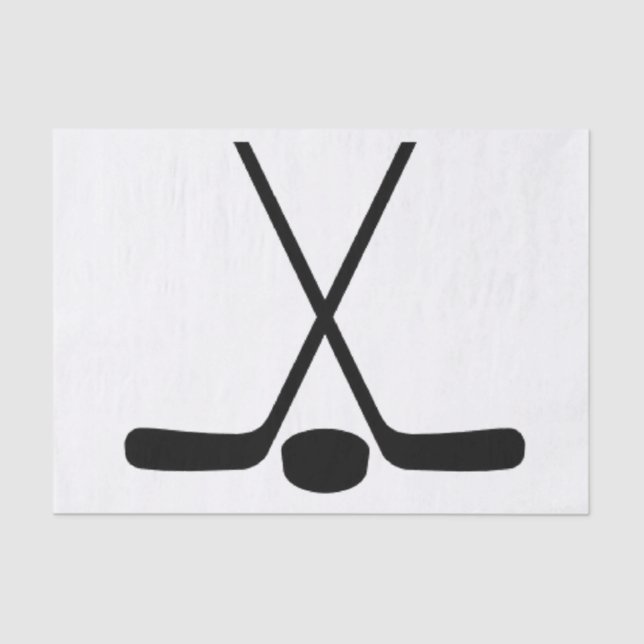 Sport Athlete Hockey Sticks Tissue Paper (Front)