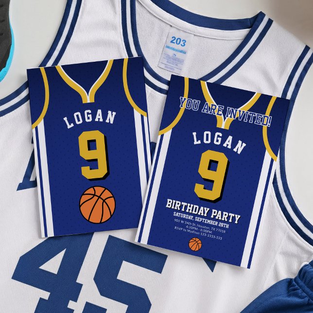 Sport Basketball Birthday Invite  (Creator Uploaded)
