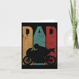 Sport Bike Dad Fathers Day Gift Biker Motorcycle Card