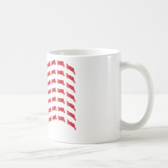 sPORT-bIKE-fLAG-wAVE Coffee Mug (Right)