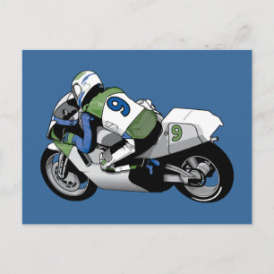 Sport Bike Motorcycle Postcard