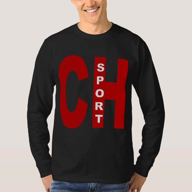 SPORT black basic shirt (Front)