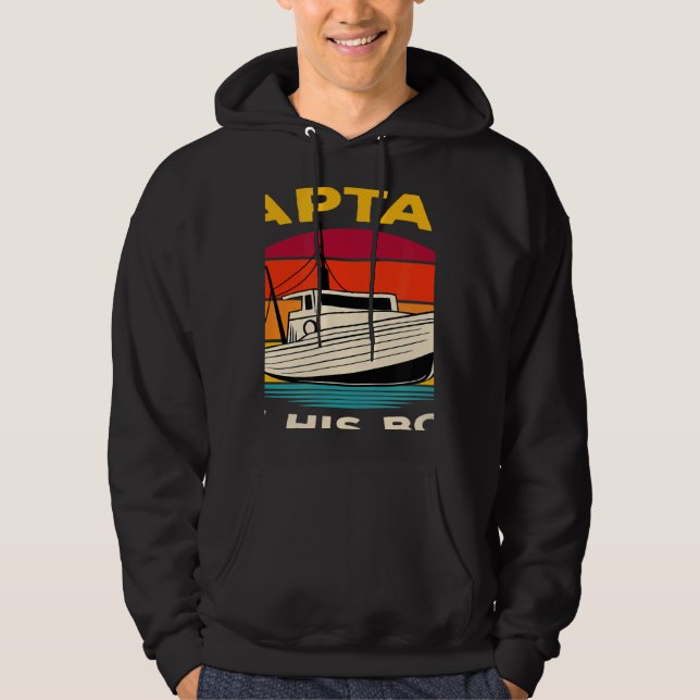 Sport Boat Racing Boat Owner Captain Motor Boat 1 Hoodie (Front)