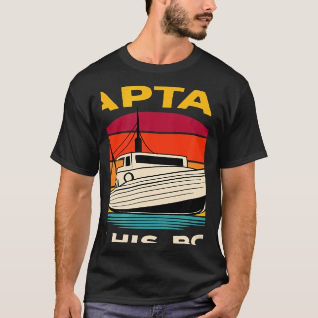 Sport Boat Racing Boat Owner Captain Motor Boat 1 T-Shirt (Front)