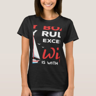 Sport Boat Racing Boat Owner Captain Motor Boat 3 T-Shirt