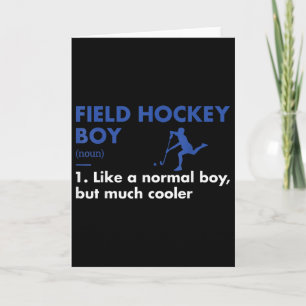 Sport Boy Definition Field Hockey Card