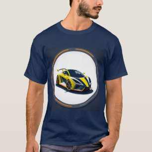 Sport Car Logo in Modern Circular Style T-Shirt