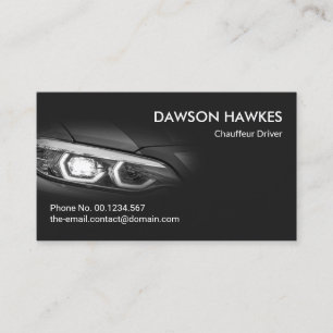 Sport Car Vignette Auto Driver Detailer Business Card