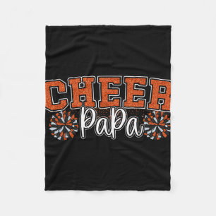 Sport Cheer Dad Proud Cheer Papa My Favourite Chee Fleece Blanket