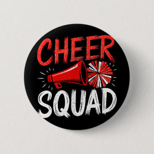 Sport Cheer Squad Funny Cheerleader Cheerleading B 6 Cm Round Badge