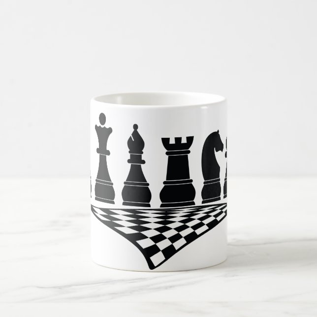 Sport Chess 2, Mug, wit-t-shirt Coffee Mug (Center)