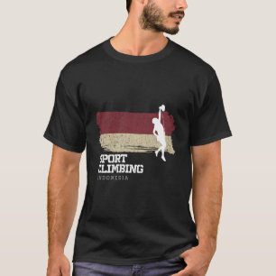 Sport Climbing Indonesia Climber Bolted Climbing T-Shirt