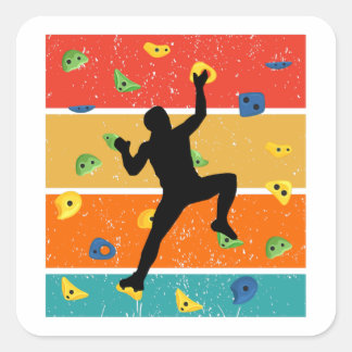  Sport Climbing Rock Climbing Square Sticker
